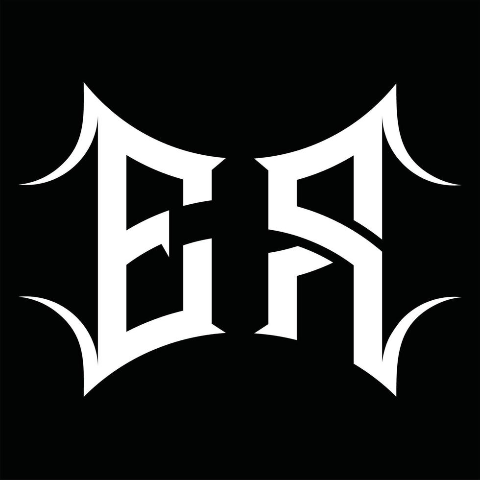 er logo monogramma con astratto forma design modello vettore