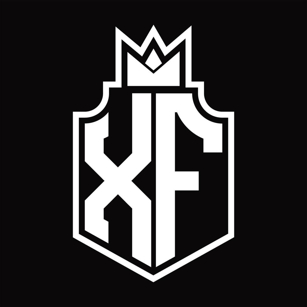 xf logo monogramma design modello vettore