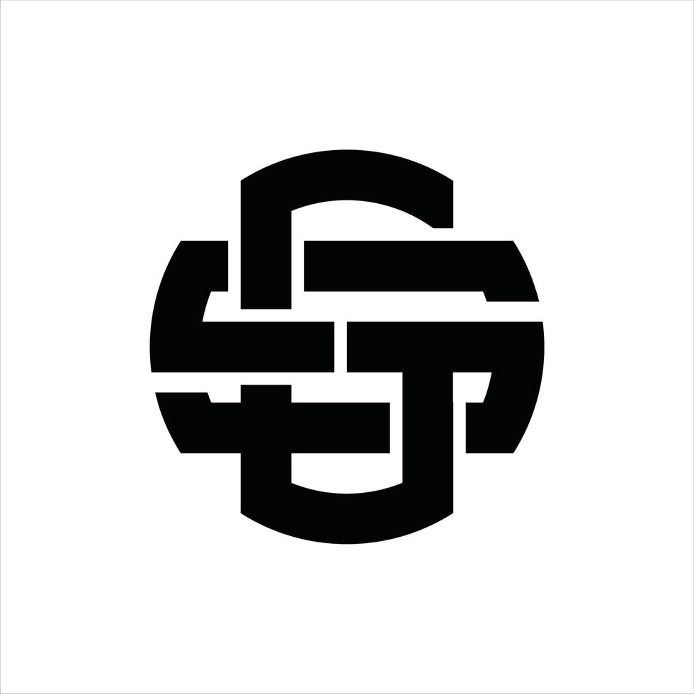 gs logo monogramma design modello vettore