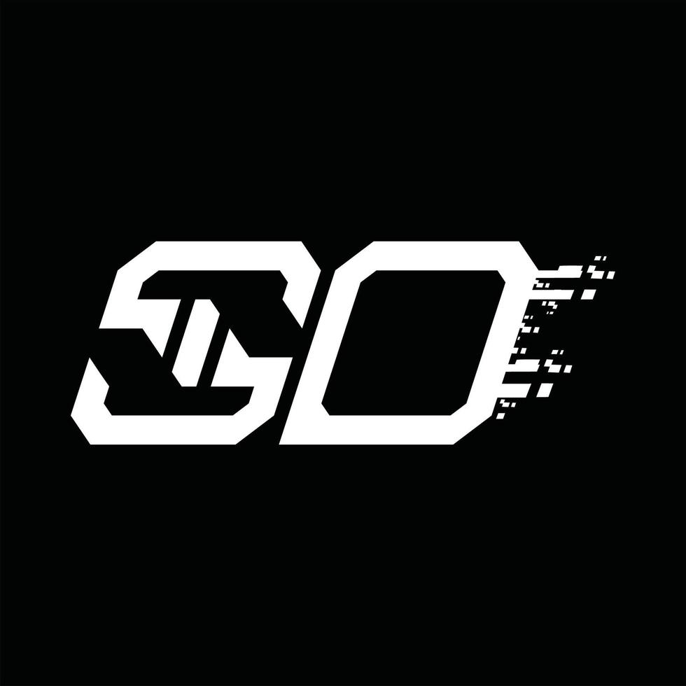 sd logo monogramma astratto velocità tecnologia design modello vettore