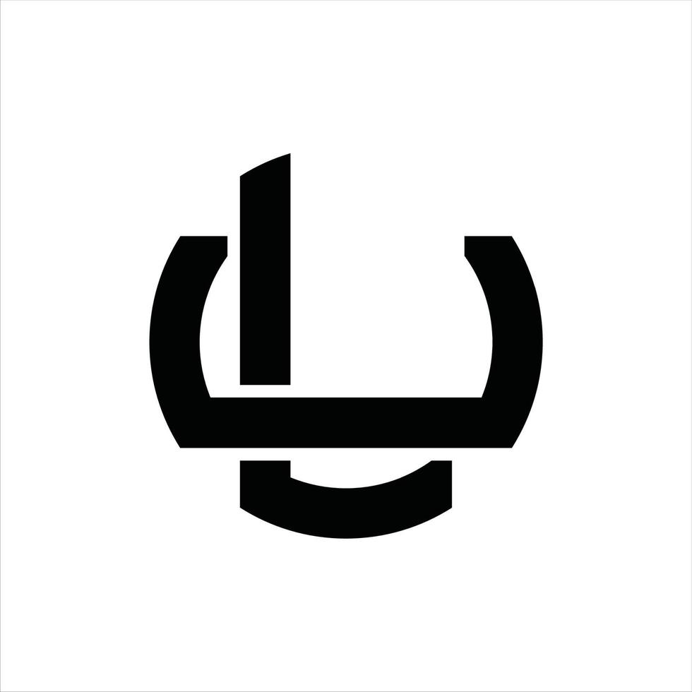 lu logo monogramma design modello vettore