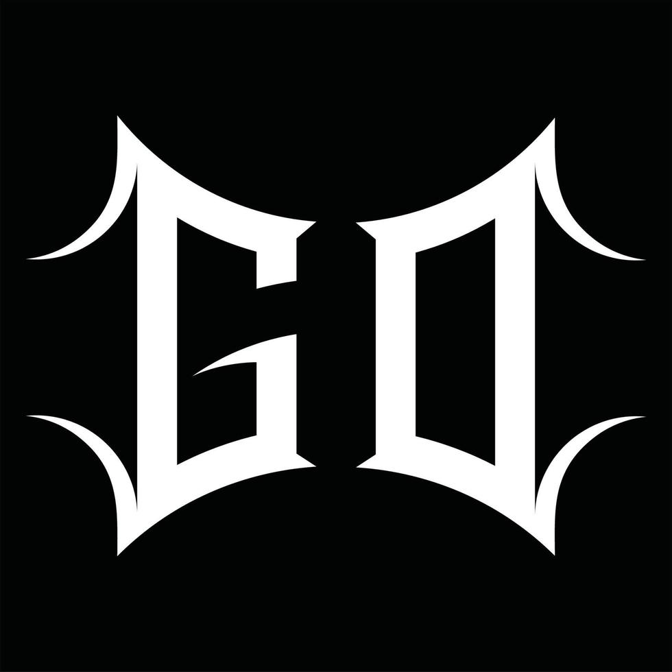 gd logo monogramma con astratto forma design modello vettore