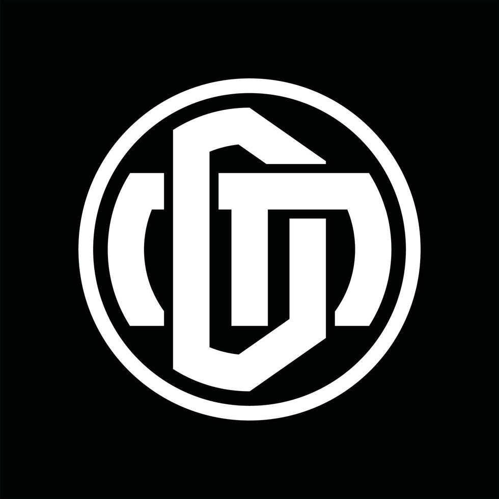 dm logo monogramma design modello vettore
