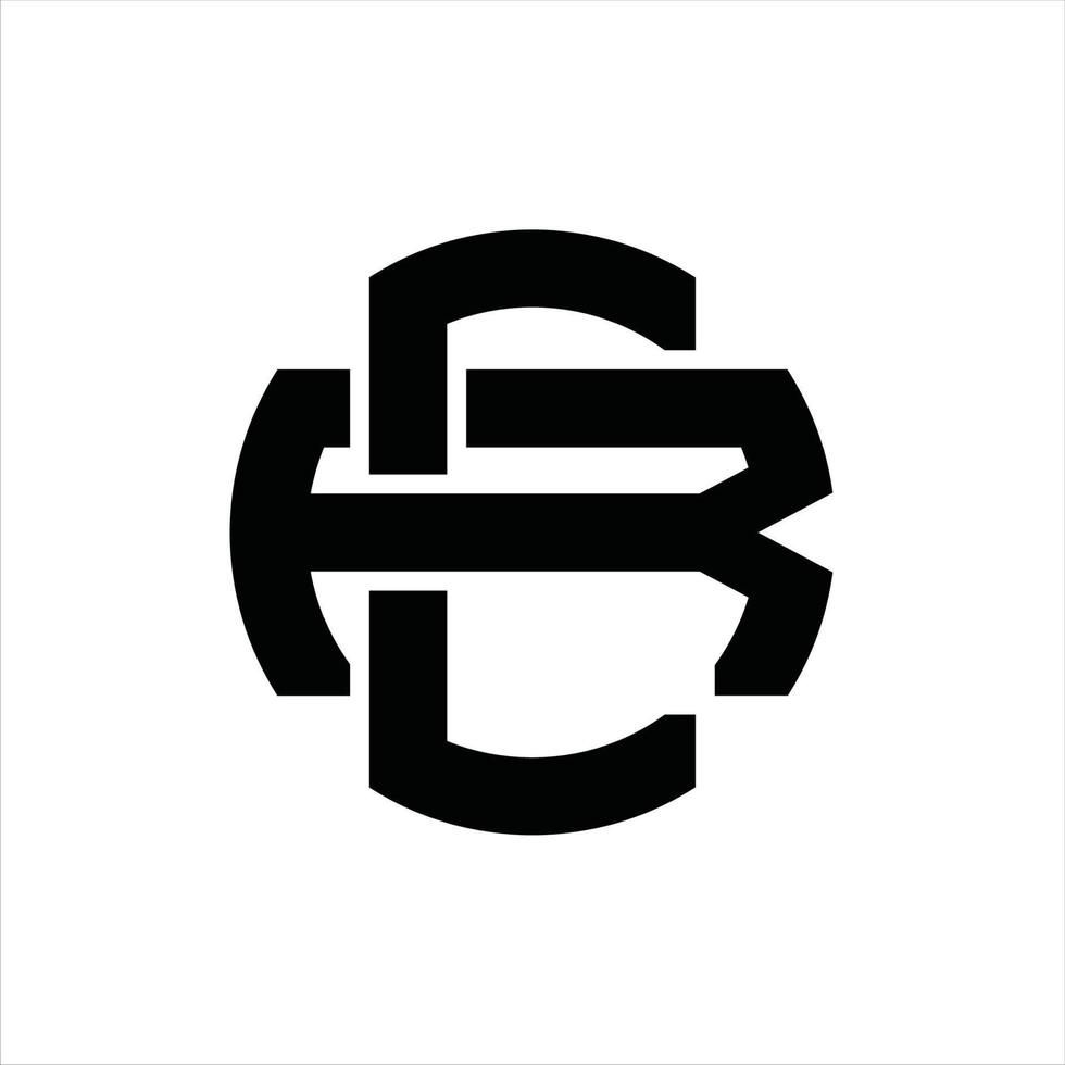 cr logo monogramma design modello vettore
