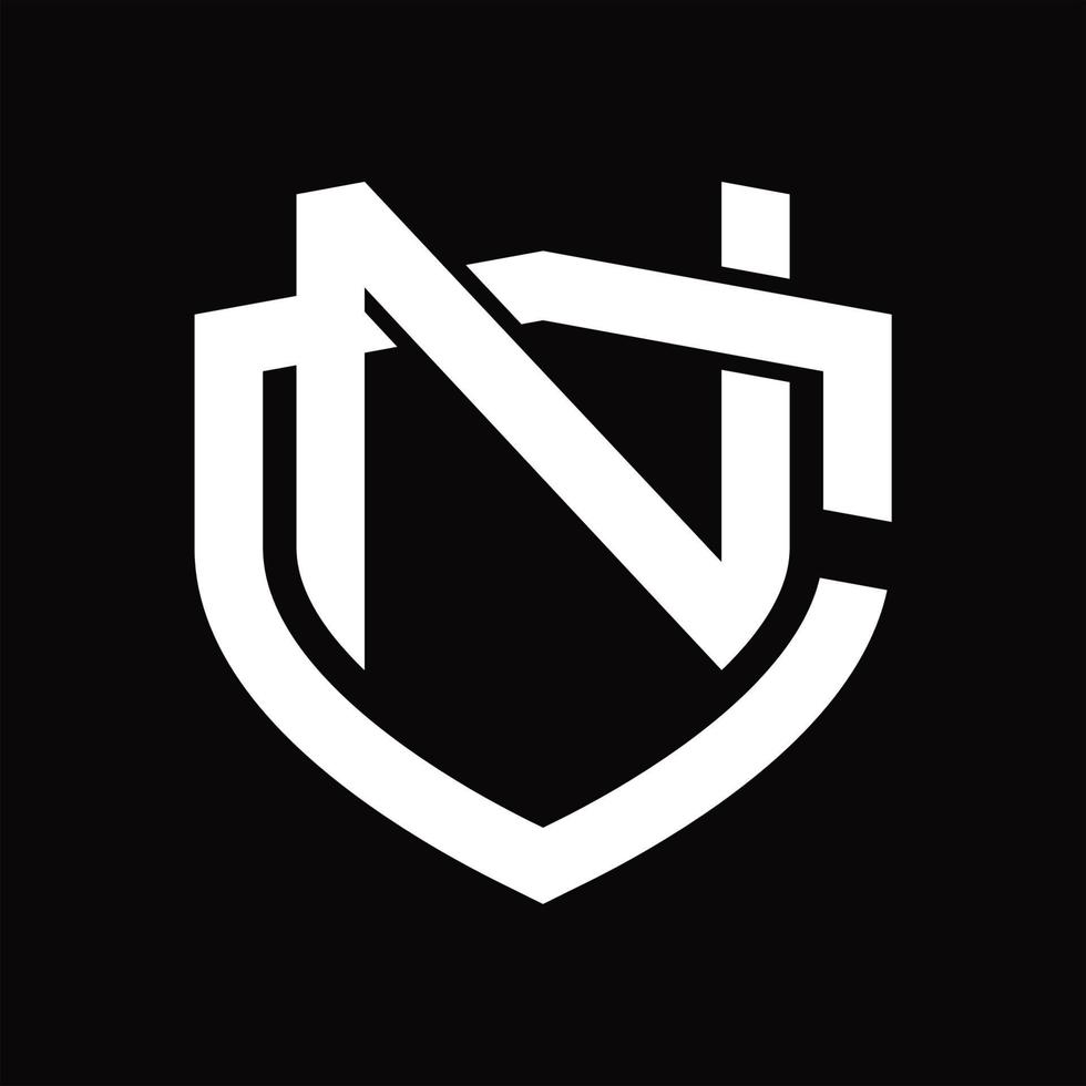 nc logo monogramma Vintage ▾ design modello vettore