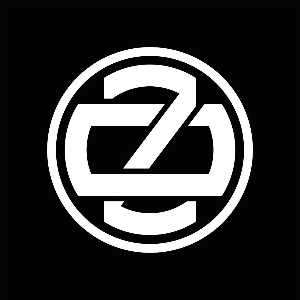 zo logo monogramma design modello vettore