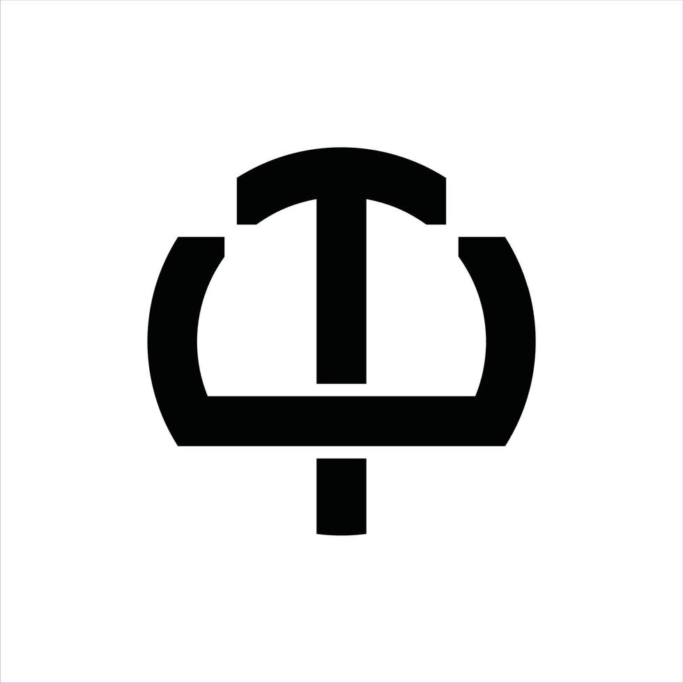 tu logo monogramma design modello vettore