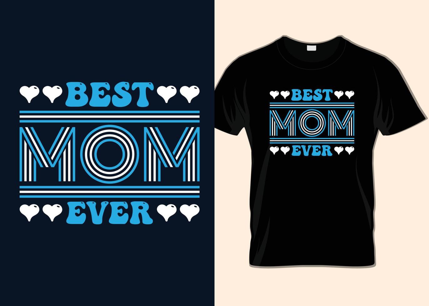 design t-shirt per la festa della mamma felice vettore