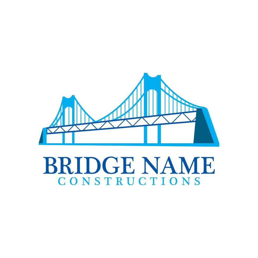 ponte logo icona design e attività commerciale simbolo vettore
