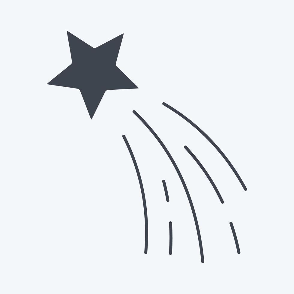 icona stella Betlemme. relazionato per stelle simbolo. glifo stile. semplice design modificabile. semplice illustrazione. semplice vettore icone