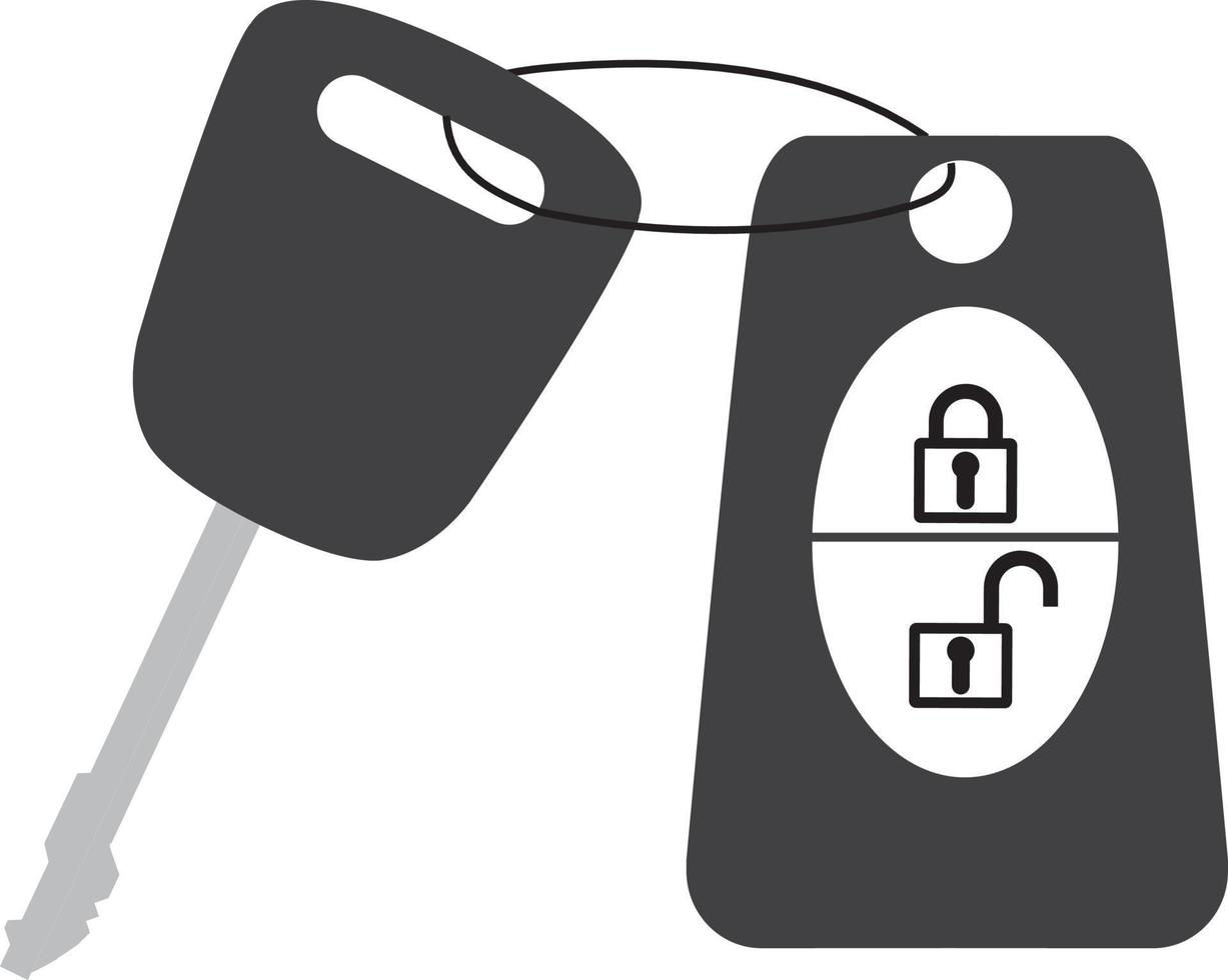 auto serratura chiave isolato icona su bianca sfondo, auto servizio, ri vettore