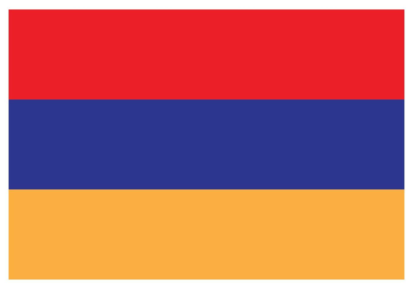 nazionale bandiera di Armenia - piatto colore icona. vettore