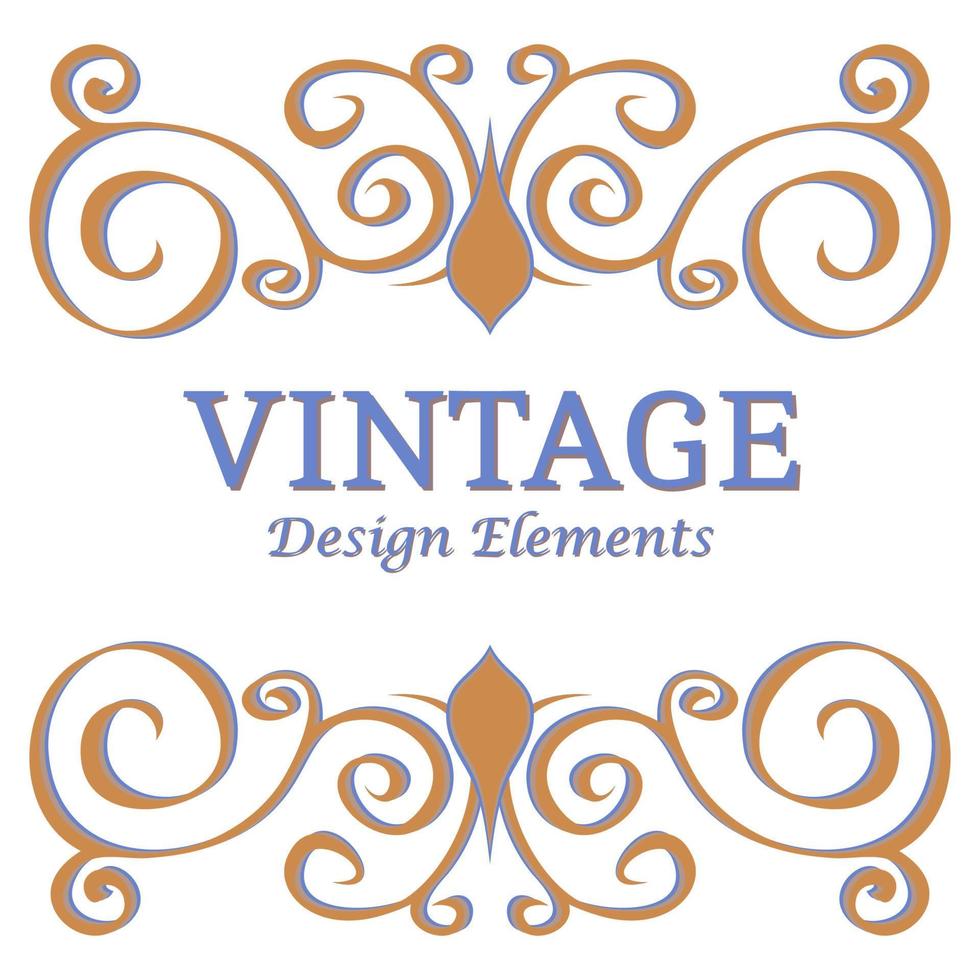 calligrafico design elementi e pagina decorazione. Vintage ▾ floreale elementi per design su un' bianca sfondo. vettore decorativo design elementi.