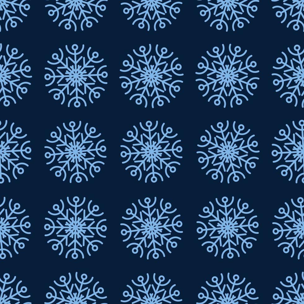 i fiocchi di neve senza soluzione di continuità sfondo. Natale e nuovo anno decorazione elementi. vettore illustrazione.
