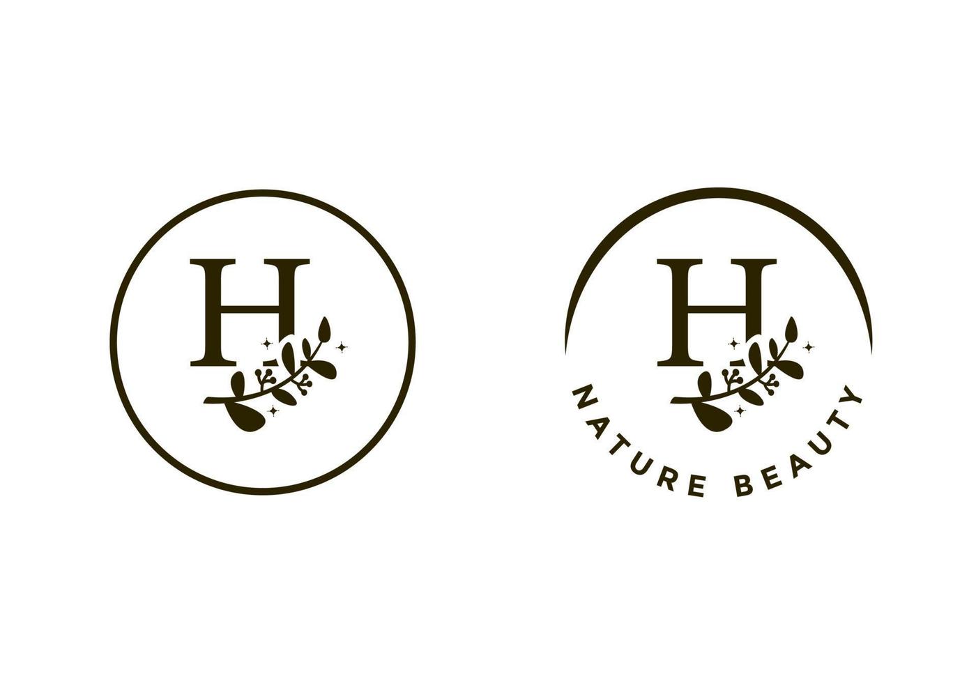 lettera h logo, adatto per il della società iniziale simbolo. vettore
