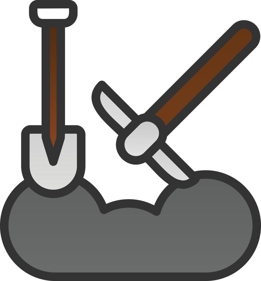 scavando vettore icona design