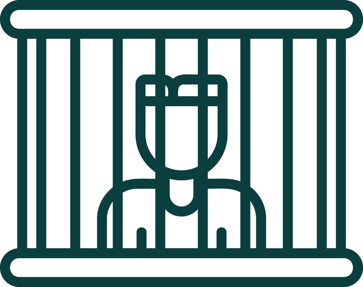 prigioniero vettore icona design