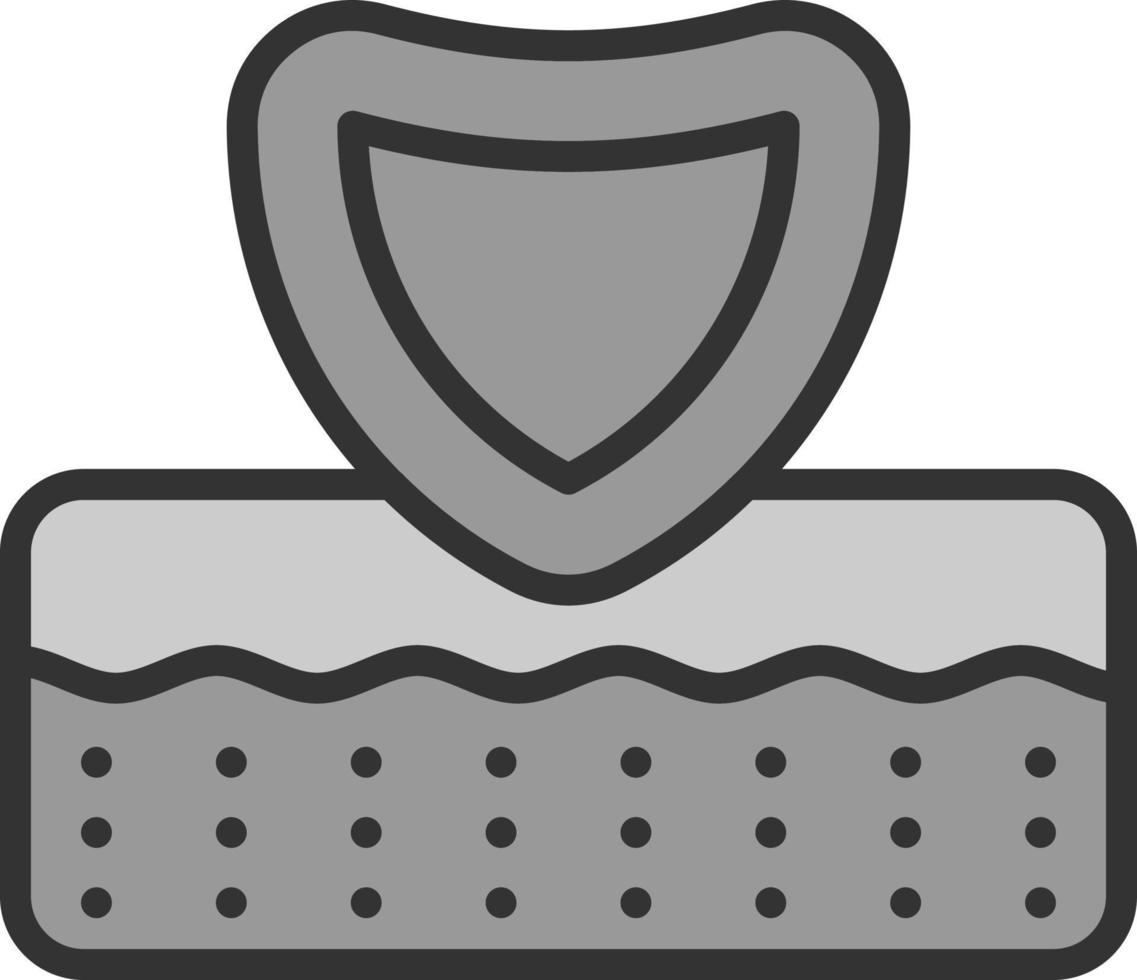 pelle protezione vettore icona design