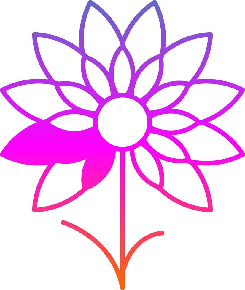 Erba cipollina fiori vettore icona design