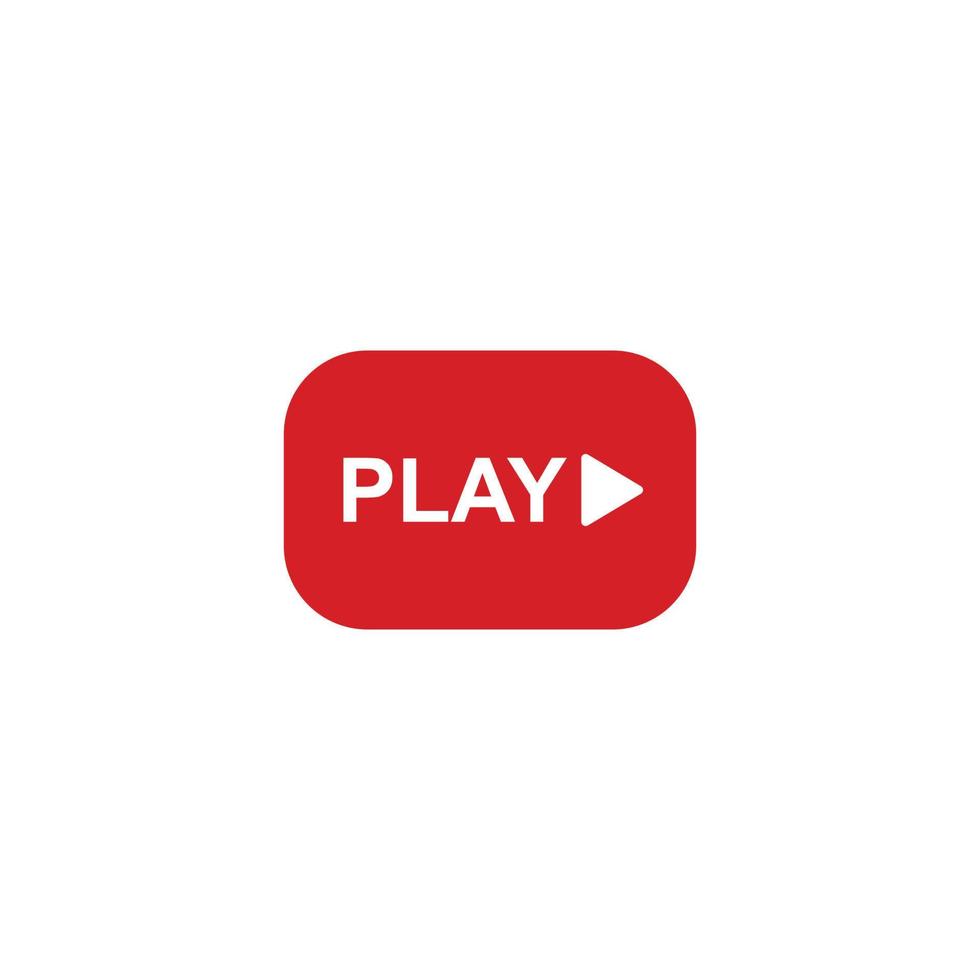 Youtube giocare pulsante vettore icona