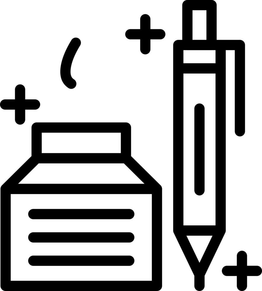 penna e inchiostro vettore icona design