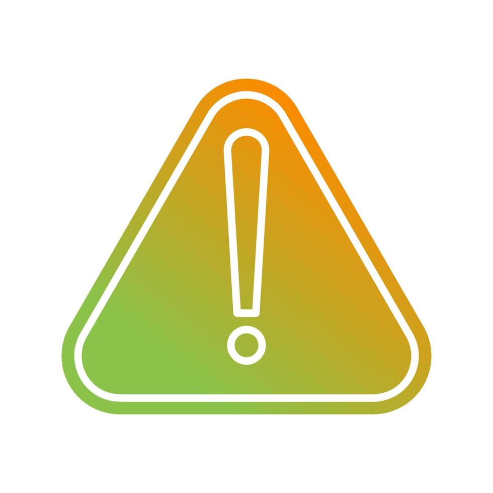 icona del vettore del segnale di avvertimento