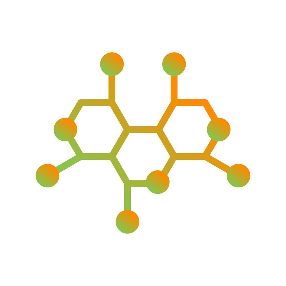 molecola struttura vettore icona