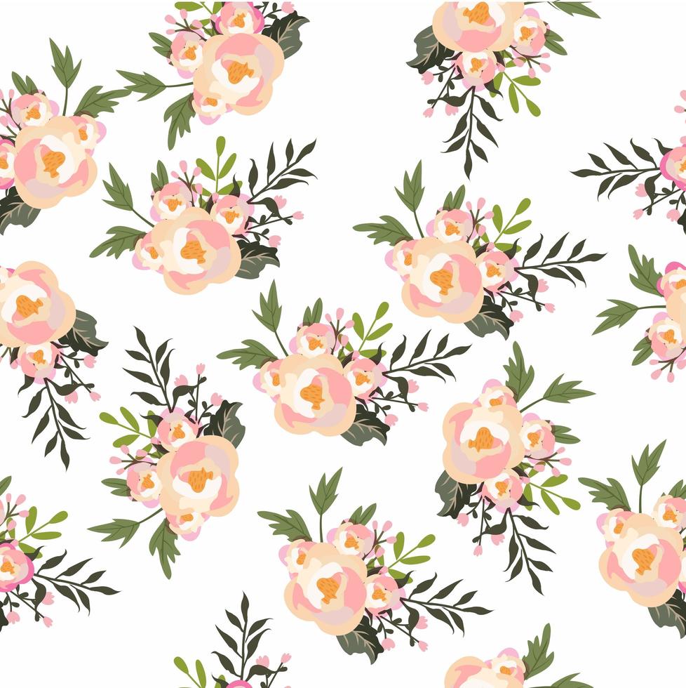 fiori design seamless pattern vettore