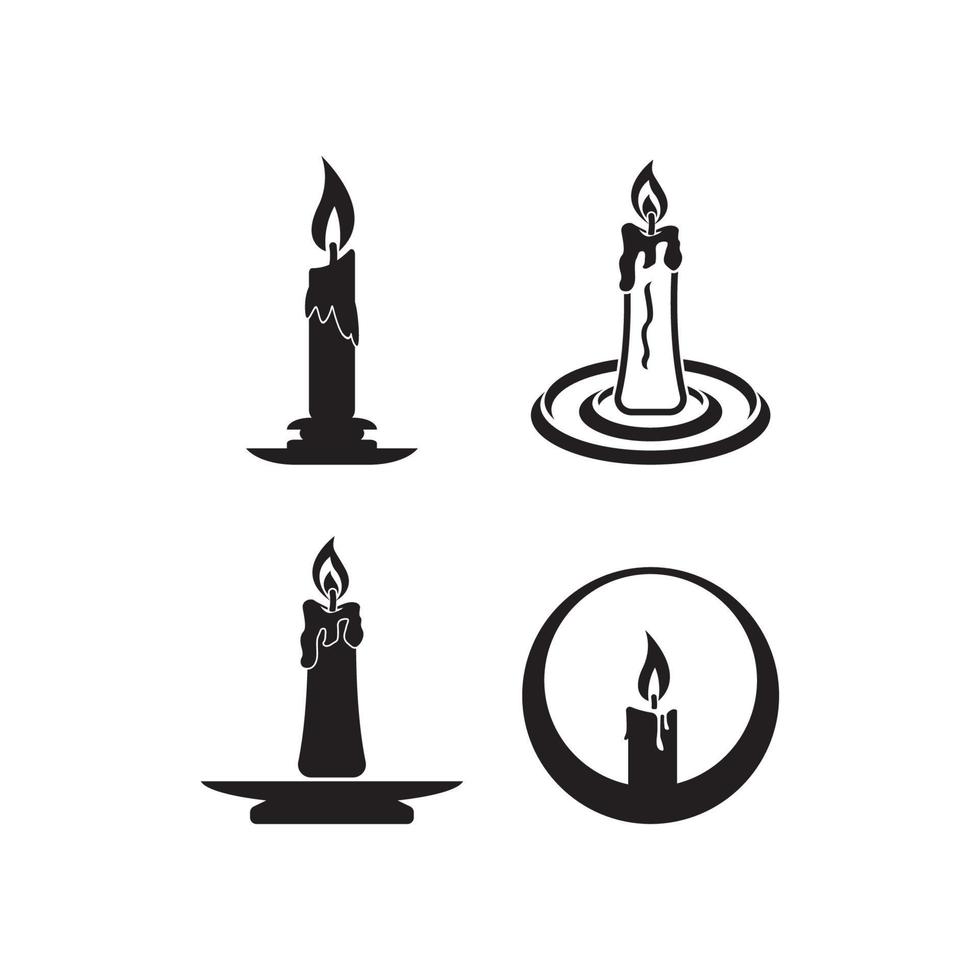 candela icona vettore illustrazione modello design