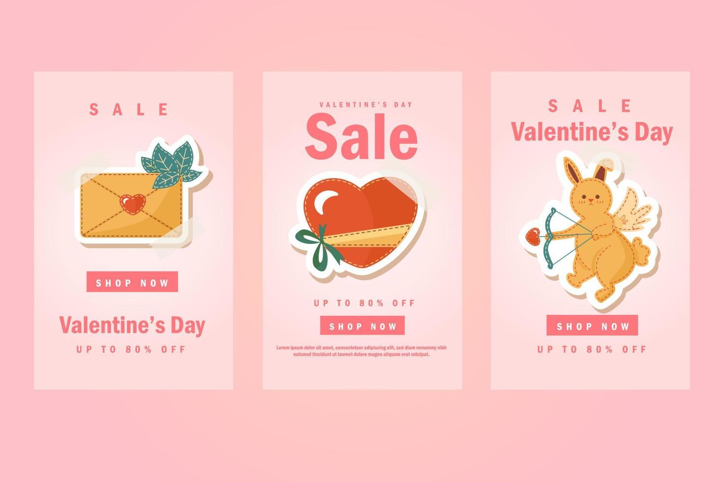 realistico san valentino giorno sfondo promo vendita vettore