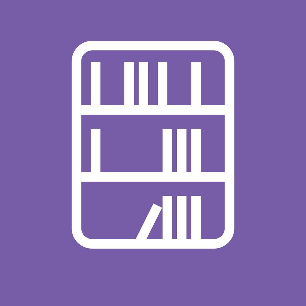 biblioteca linea colore sfondo icona vettore