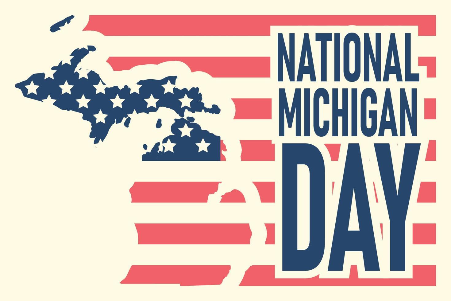 nazionale Michigan giorno sfondo. vettore