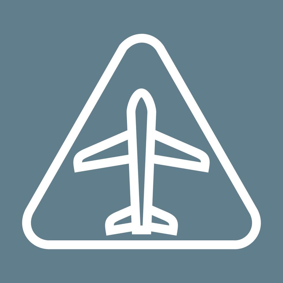 aeroporto cartello linea colore sfondo icona vettore
