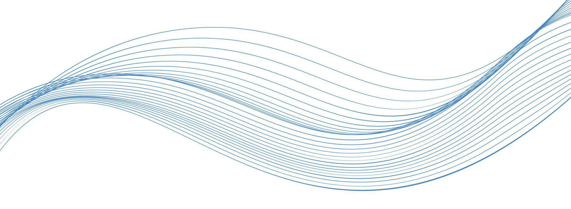 curva onda senza soluzione di continuità modello. magro linea ondulato astratto vettore sfondo.