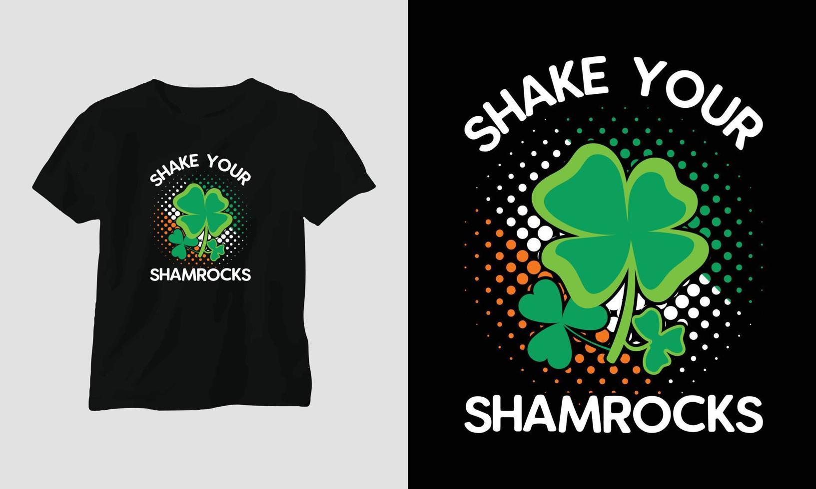 shake il tuo quadrifogli st Patrick giorno citazione vettore t camicia design