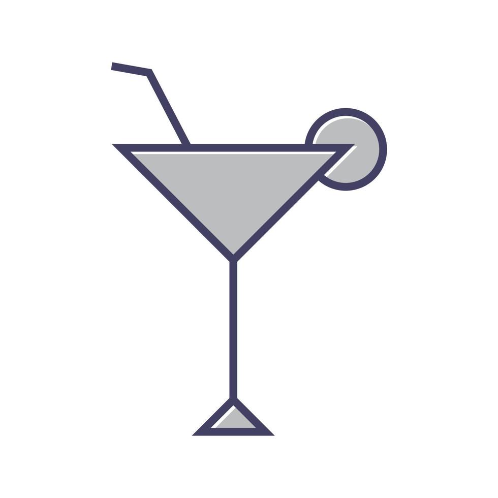 cocktail bicchiere vettore icona