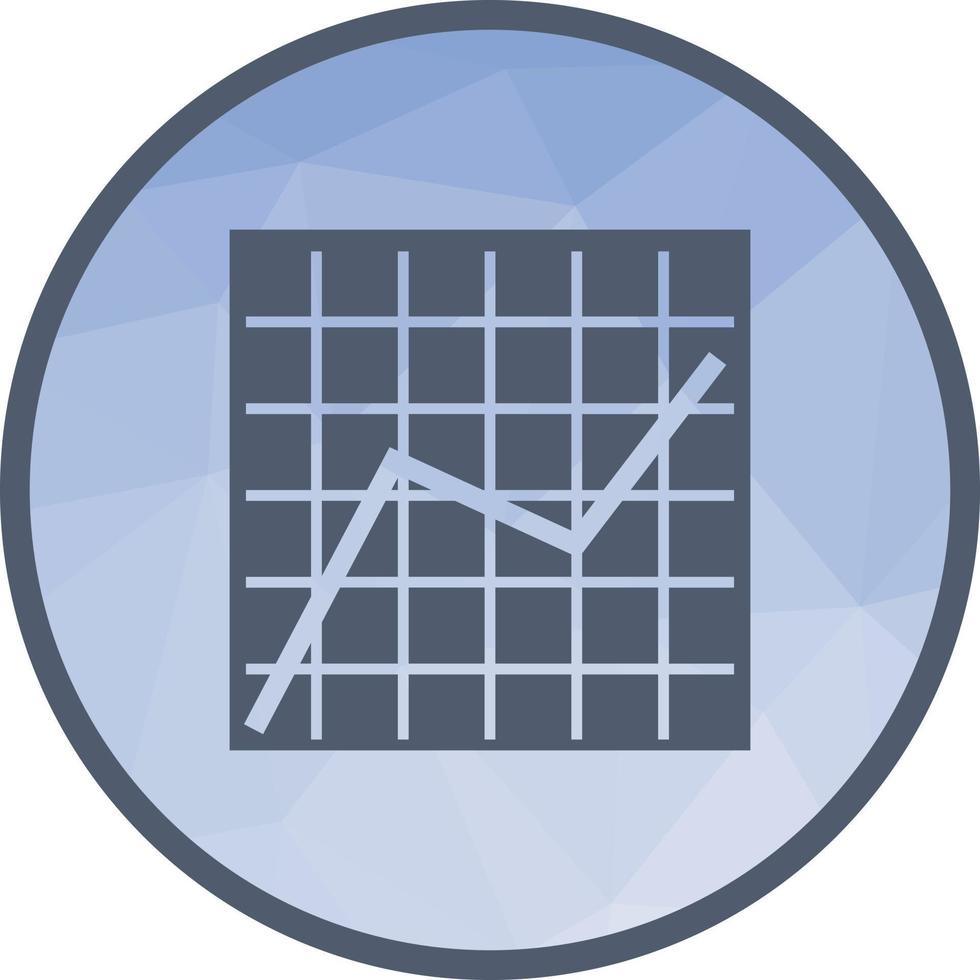 tendenza grafico Basso poli sfondo icona vettore