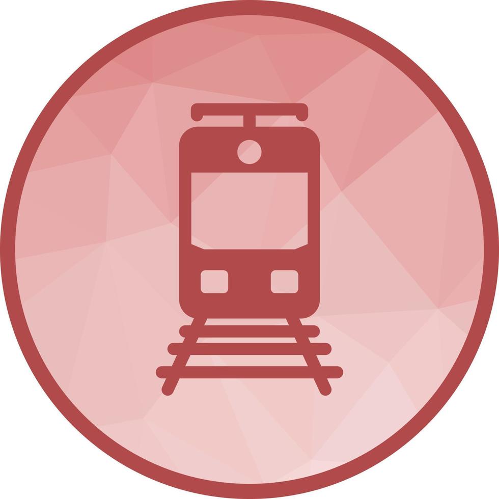 treno brani Basso poli sfondo icona vettore