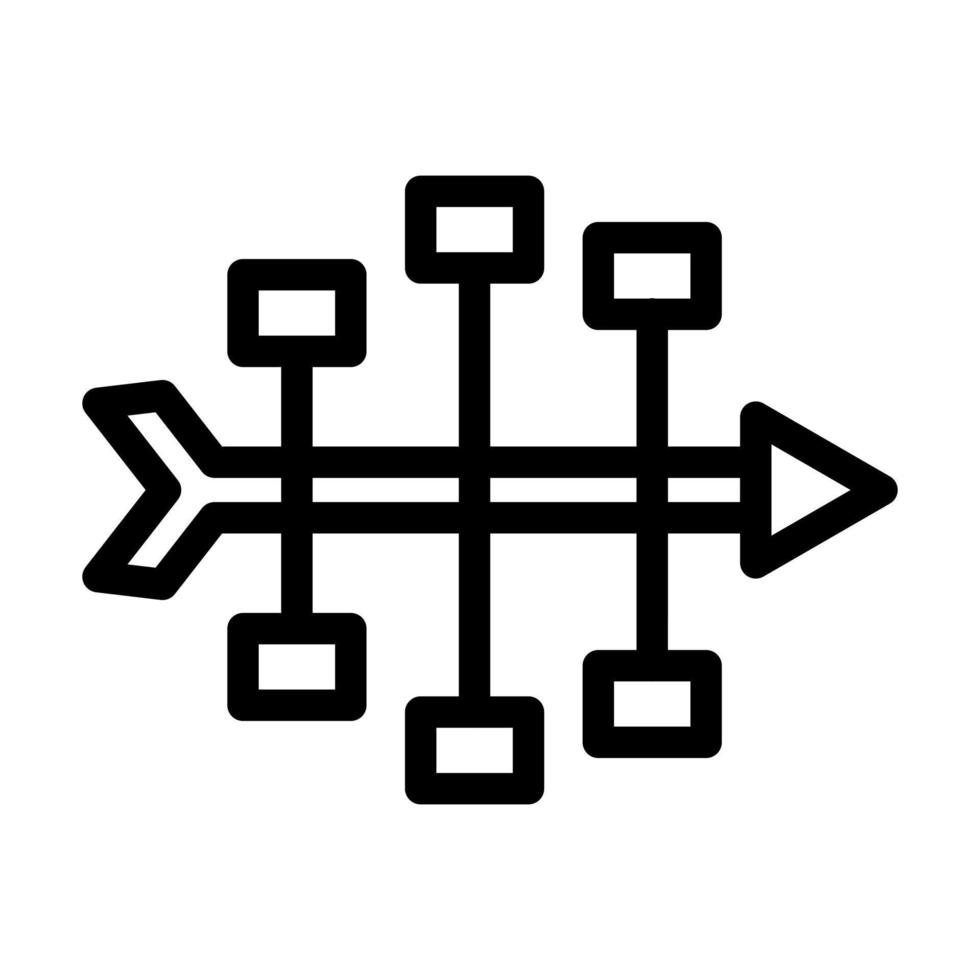 lisca di pesce diagramma icona design vettore