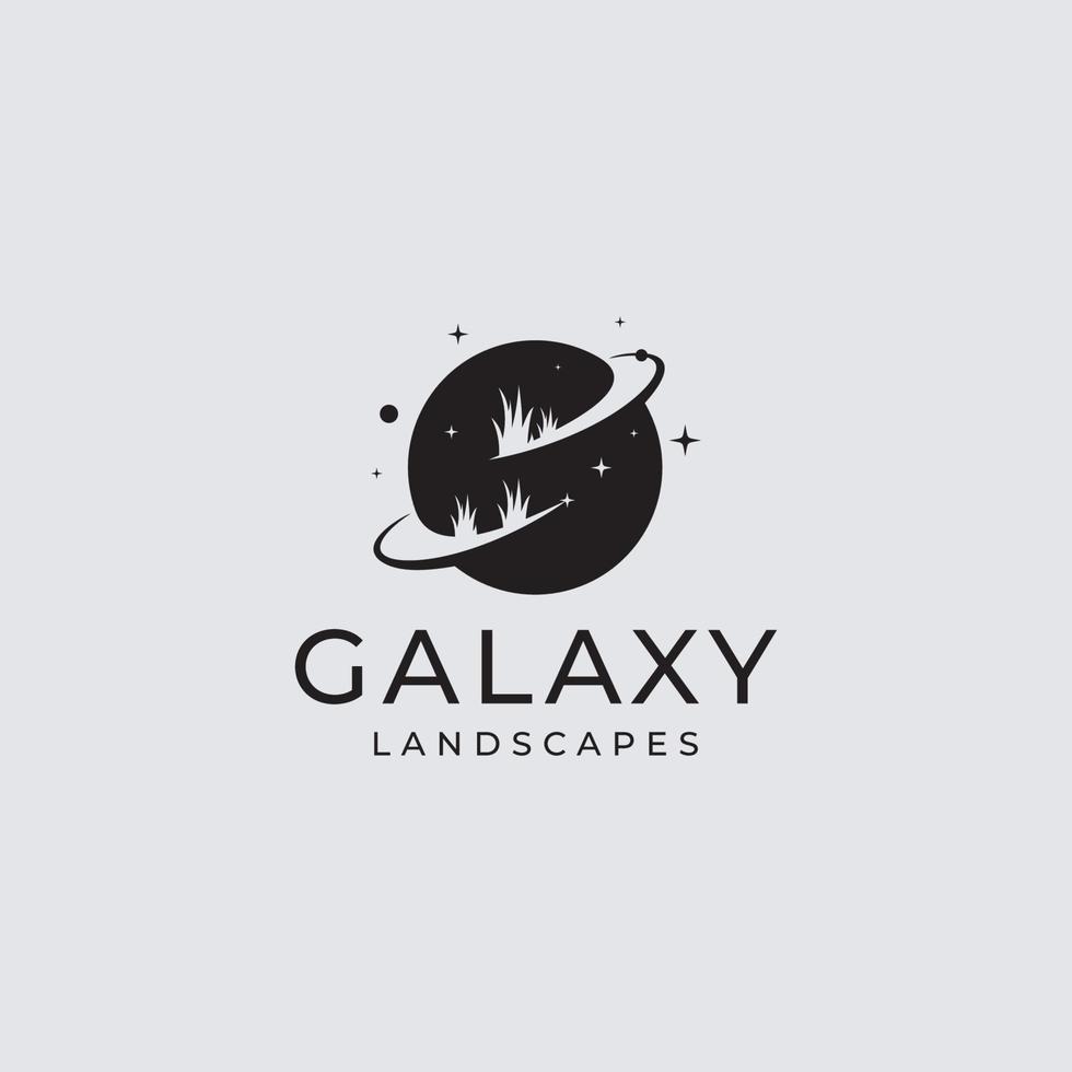vettore logo su quale un astratto Immagine di un' galassia