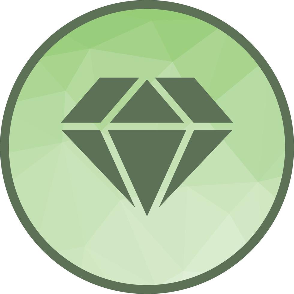 diamante Basso poli sfondo icona vettore