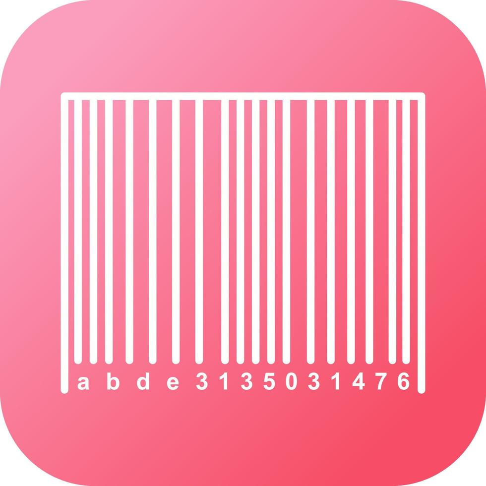 codice a barre vettore icona