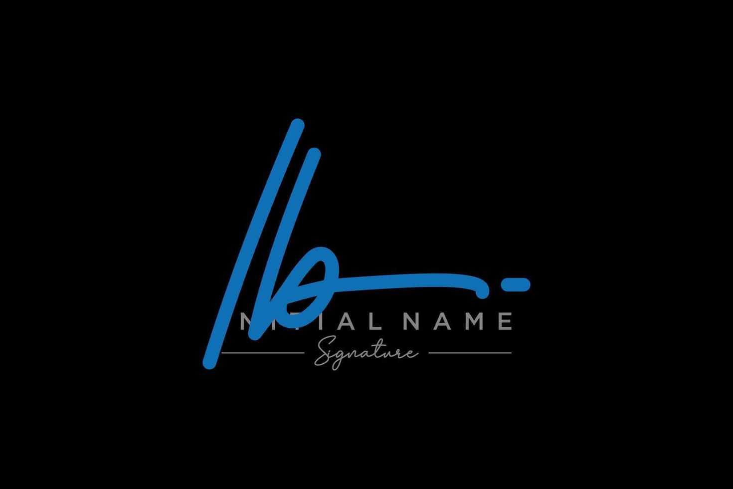 iniziale ib firma logo modello vettore. mano disegnato calligrafia lettering vettore illustrazione.