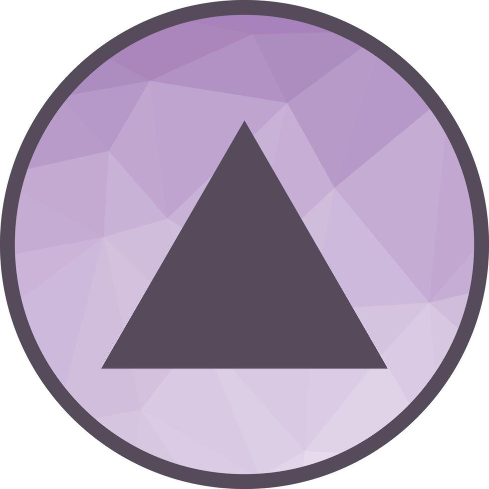 triangolo Basso poli sfondo icona vettore