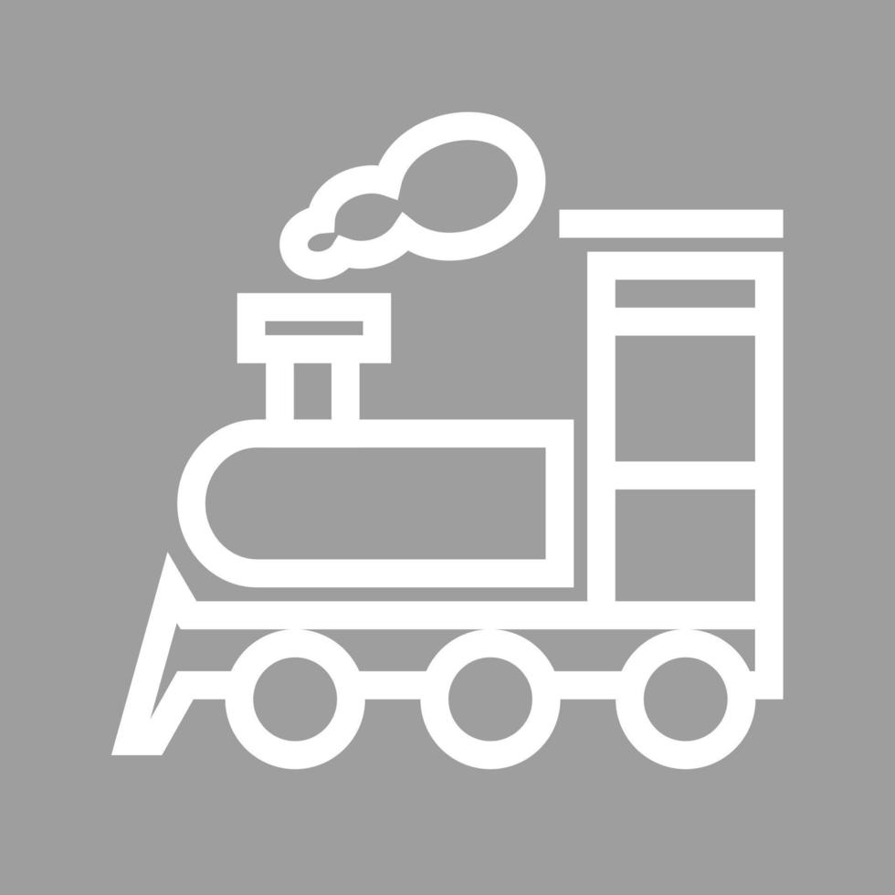 vapore treno linea colore sfondo icona vettore