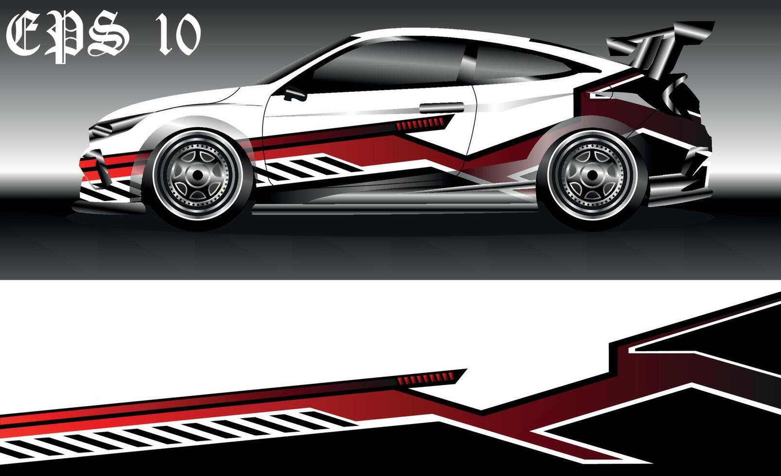 auto avvolgere design vettore, camion e carico furgone decalcomania. grafico astratto banda da corsa sfondo disegni per veicolo, rally, gara, via strada macchina, avventura e livrea macchina. vettore