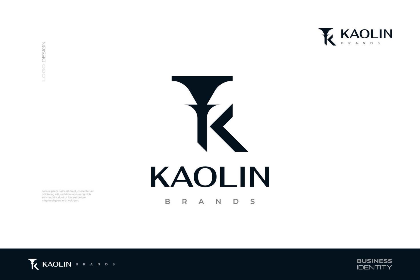 astratto e lusso lettera K logo design isolato su bianca sfondo, adatto per attività commerciale e azienda logo identità vettore
