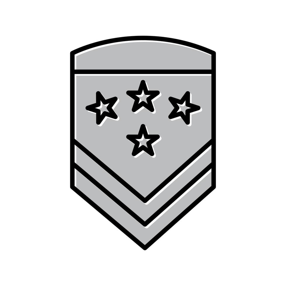 militare distintivo vettore icona