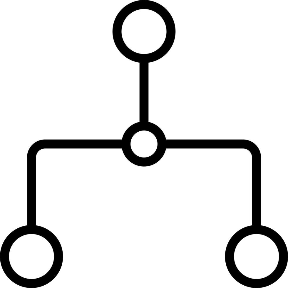 linea icona per condizionale vettore