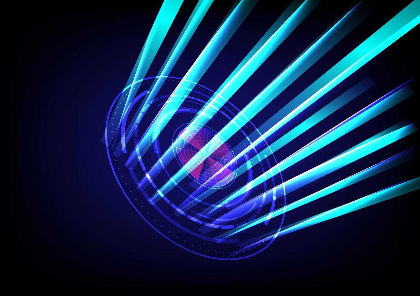 astratto sfondo Tech cerchio digitale Rete comunicazione telecomunicazioni leggero laser futuristico sfondo vettore illustrazione